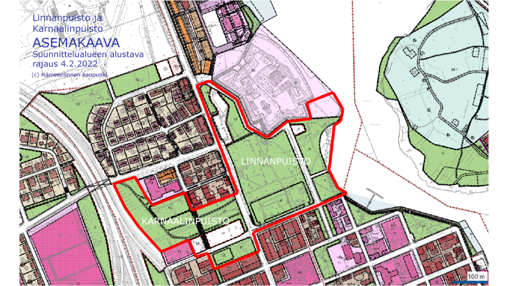 Linnanpuiston ja Karnaalinpuiston asemakaavote