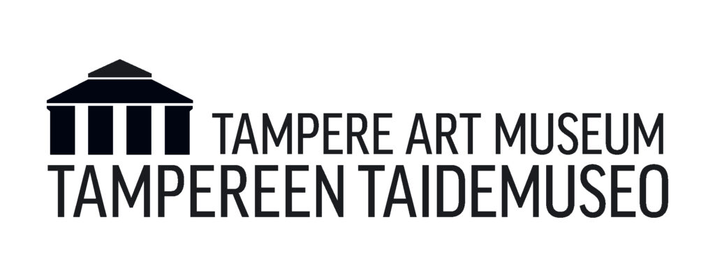Tampereen taidemuseon vaakamuotoinen logo