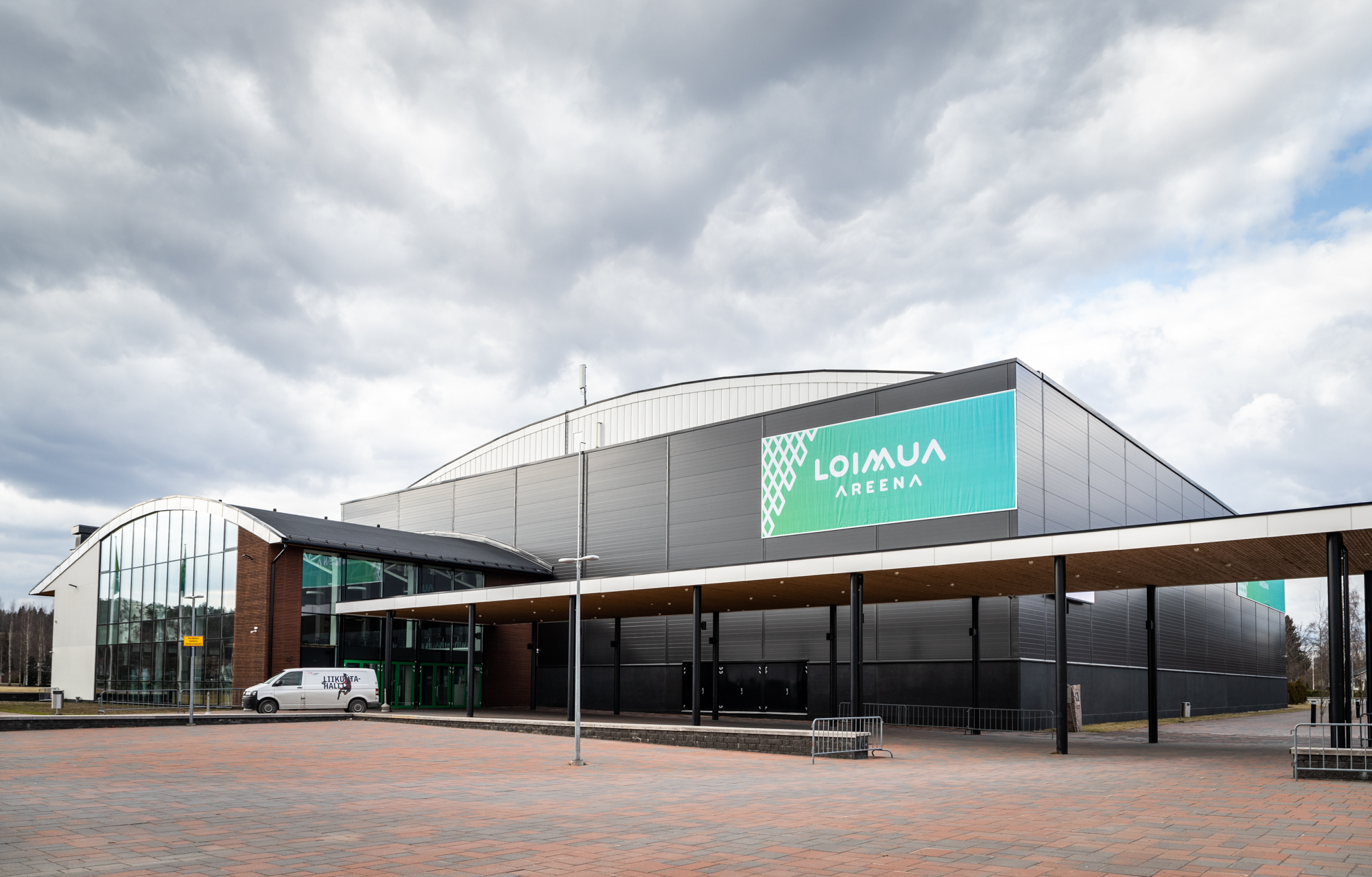 The Loimua Areena building, photographed from the main entrance side.