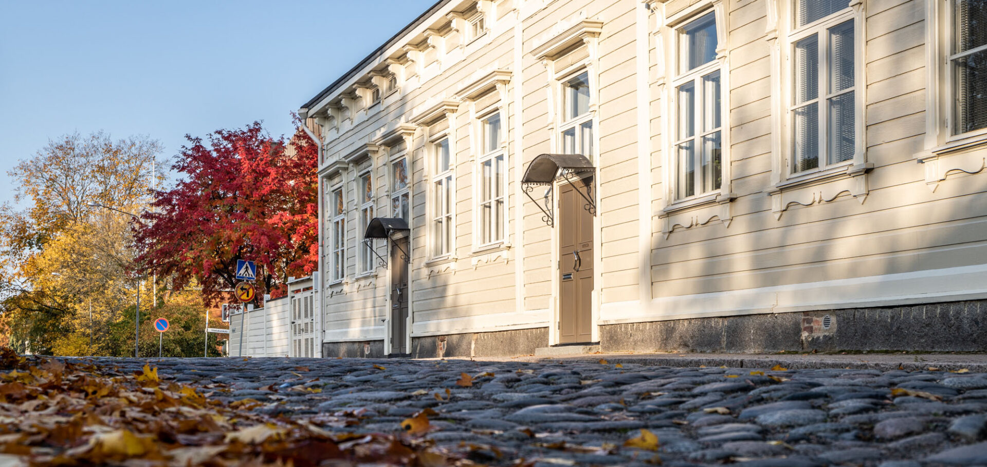 Puutalo Hämeenlinnan keskustassa