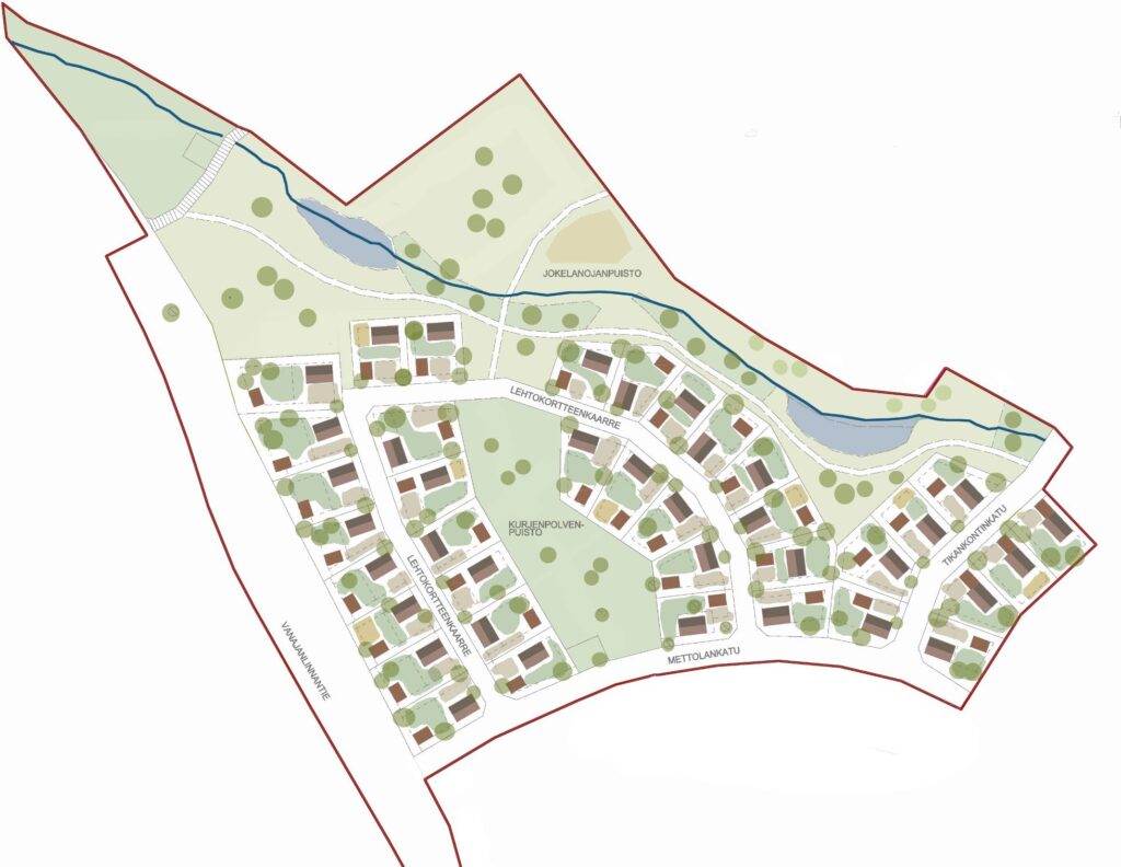 Mettolan alueen omakotitontit Hämeenlinnassa tulevat tarjolle keväällä 2026