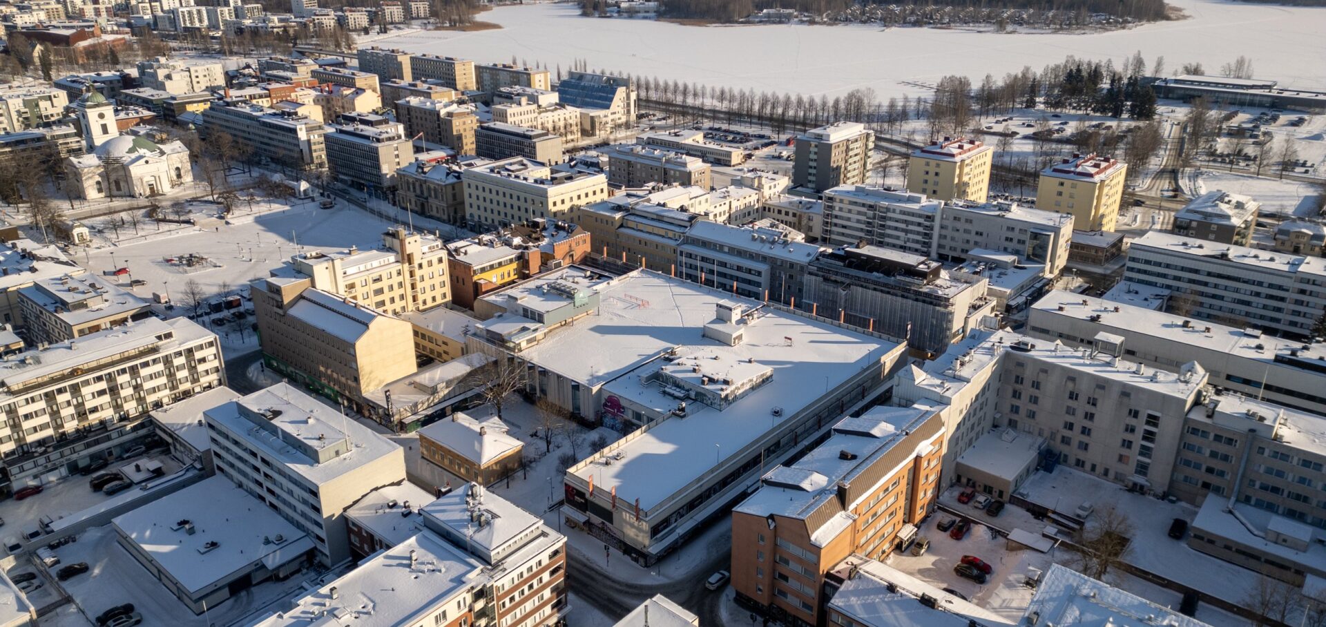 Ilmakuva kaupungin keskustasta
