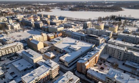 Ilmakuva kaupungin keskustasta
