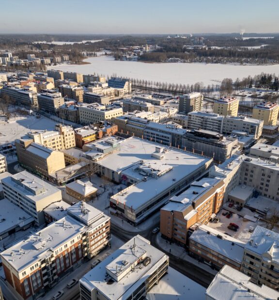 Ilmakuva kaupungin keskustasta
