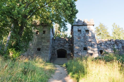 Entrance to the stone-built Granite Castle.