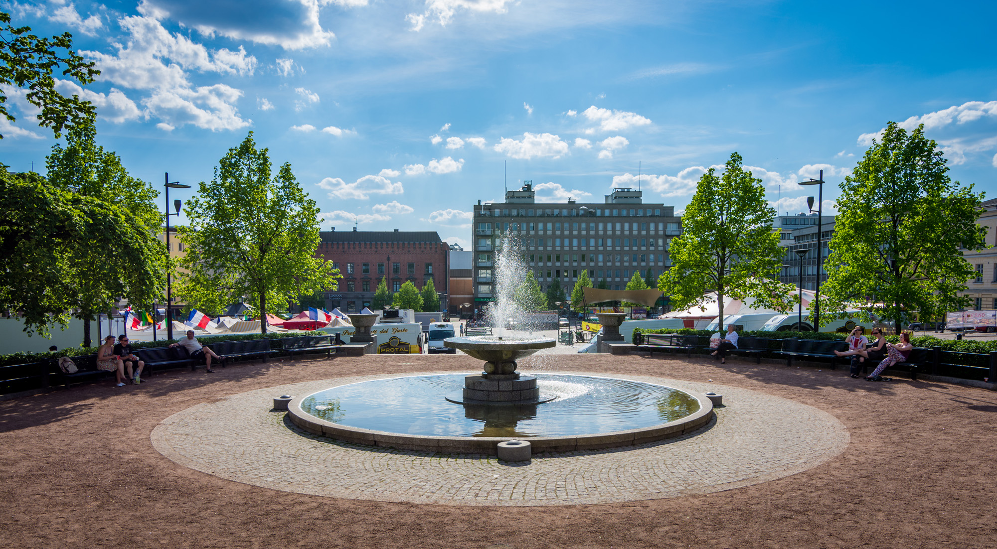 Fountain in Market Square Park.