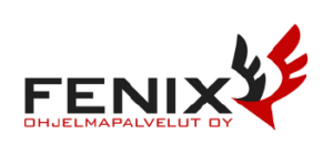 Fenixin logo siivillä.