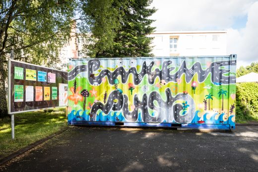 Kaurialan liikennepuiston polkuautotalli.