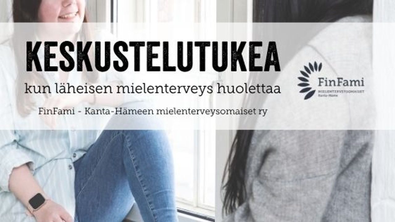 Maksutonta ja luottamuksellista keskustelutukea, kun läheisen mielenterveys huolettaa