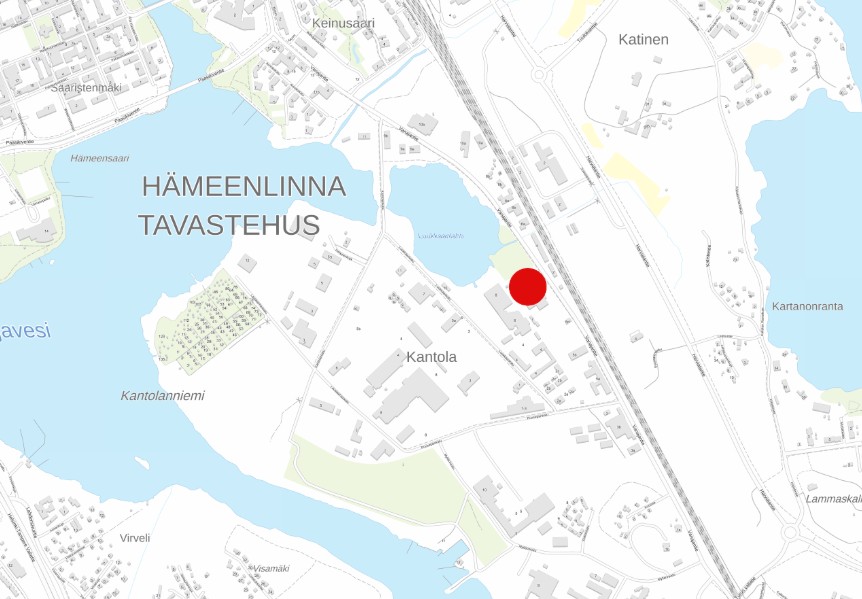 Vanajantie 7 kaavamuutosalueen sijainti kartalla.