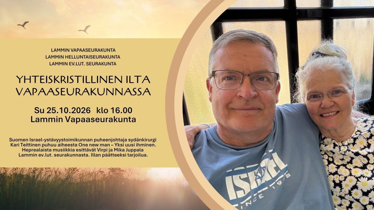 Yhteiskristillinen ilta Vapaaseurakunnassa