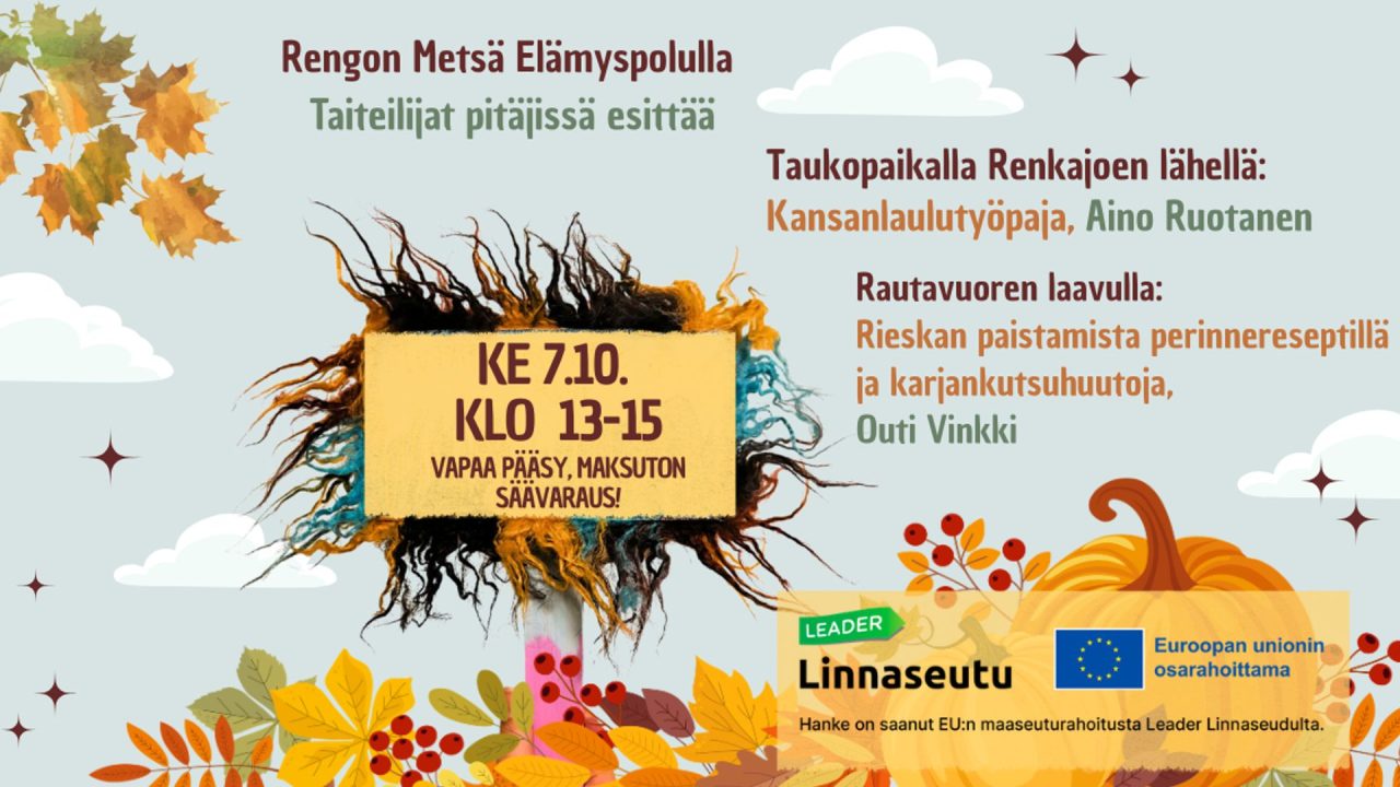 Niin metsä vastaa kuin sinne lauletaan? – Kansanlaulutyöpaja ja rieskan paistamista Rengossa