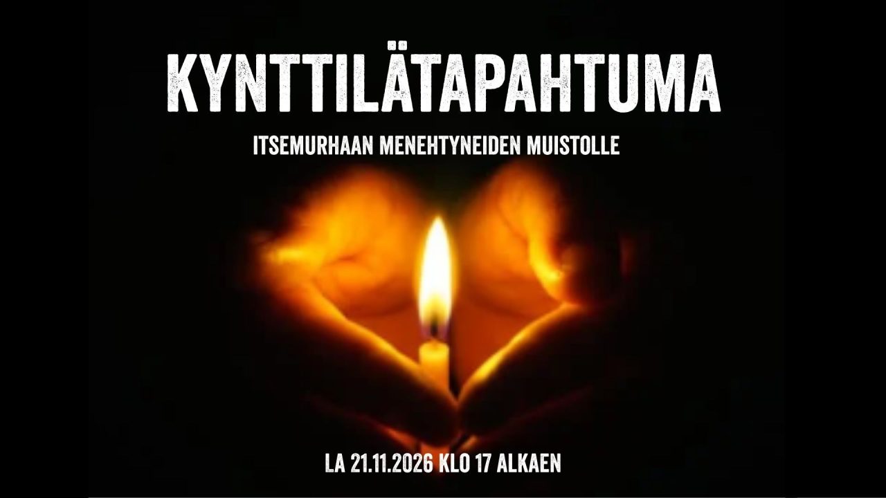 Kynttilätapahtuma itsemurhaan menehtyneiden muistolle