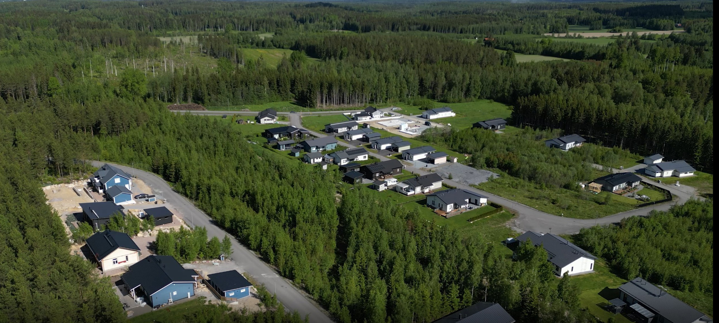Äikäälän asuinalueen ilmakuva