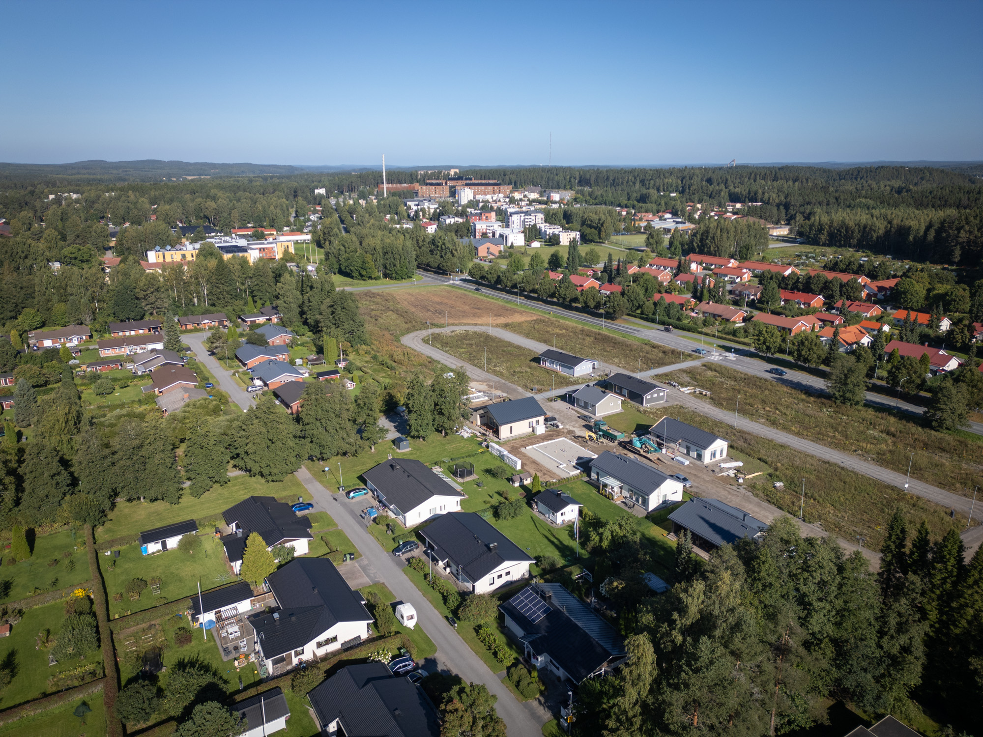 The developing Alilaurila residential area in Hämeenlinna.
