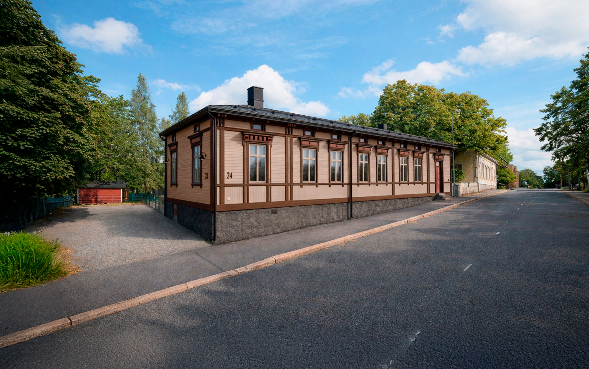 Visualization image of the early education centre building to be renovated