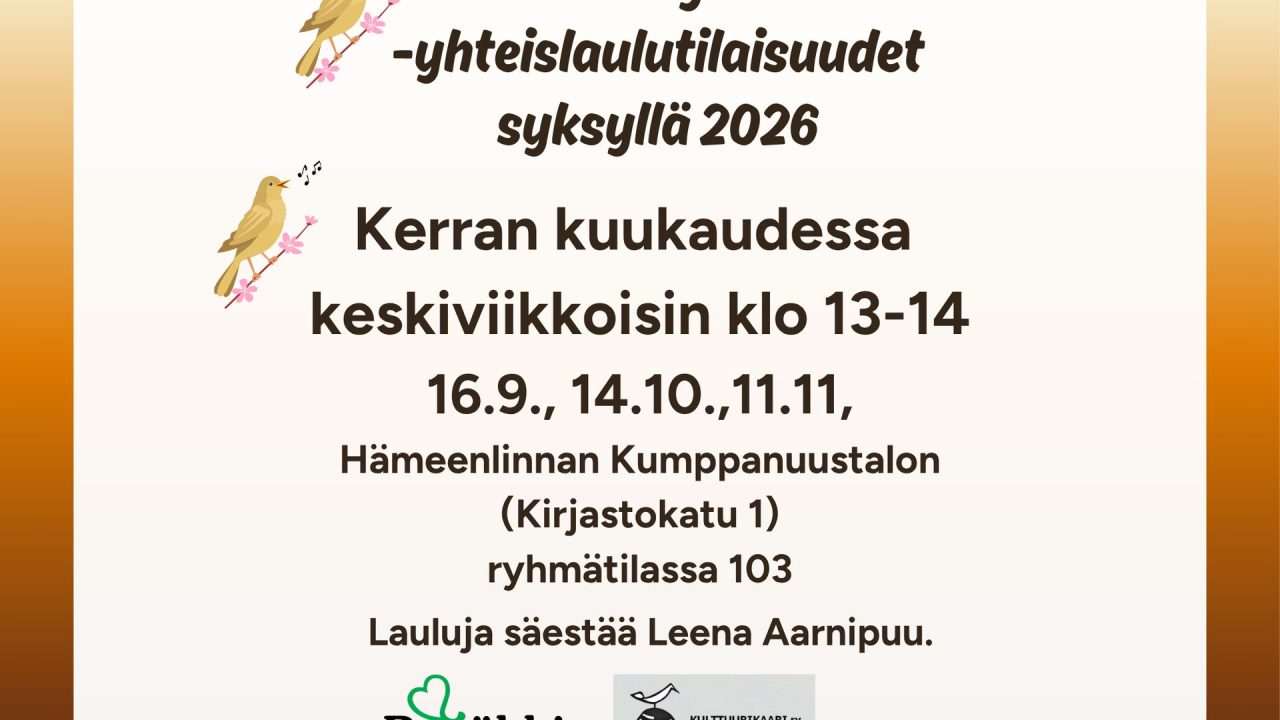 Yhteislaulut Kumppanuustalolla