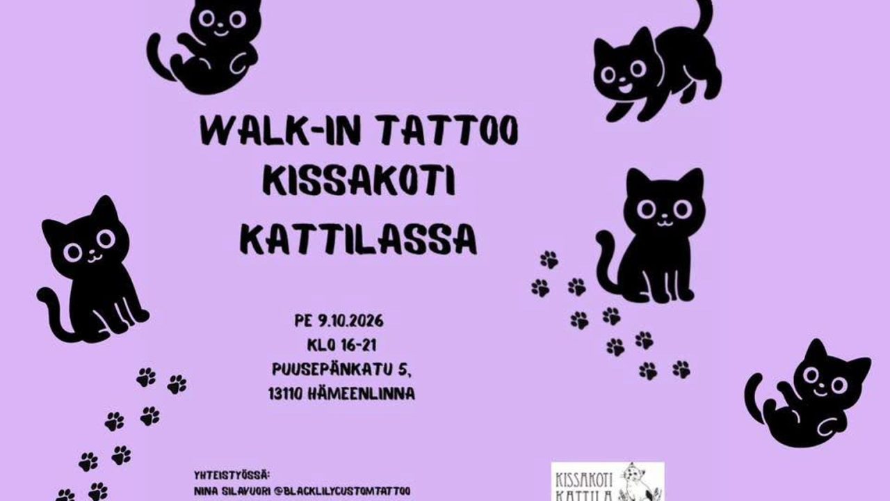 Walk-In Tattoo Kissakoti Kattilassa