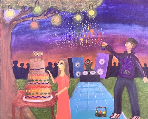 Painting with a party theme