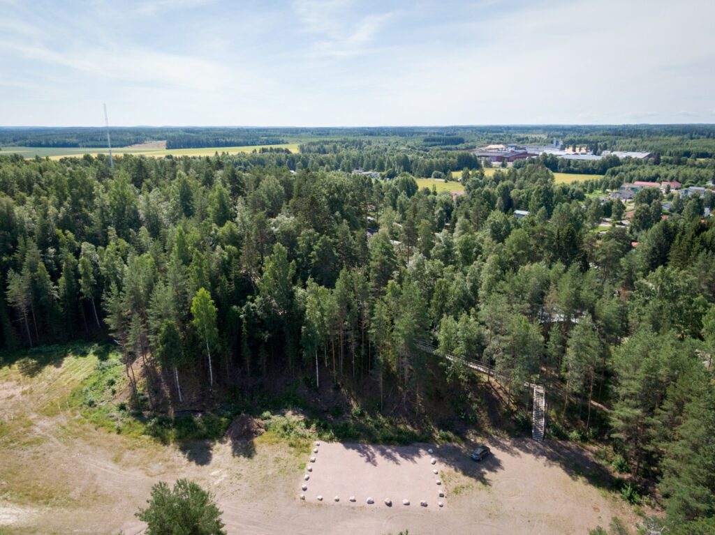 Aerial view of Käräjämäki in Renko.