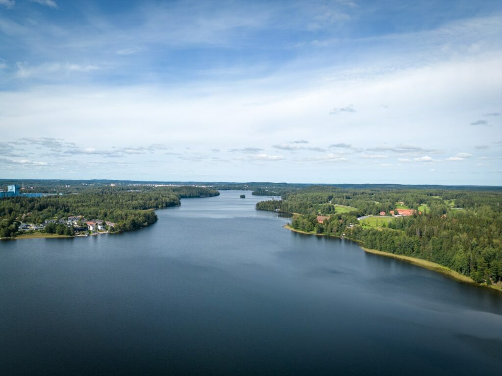 Näkymä Katumajärvelle Mantereenlinnasta.