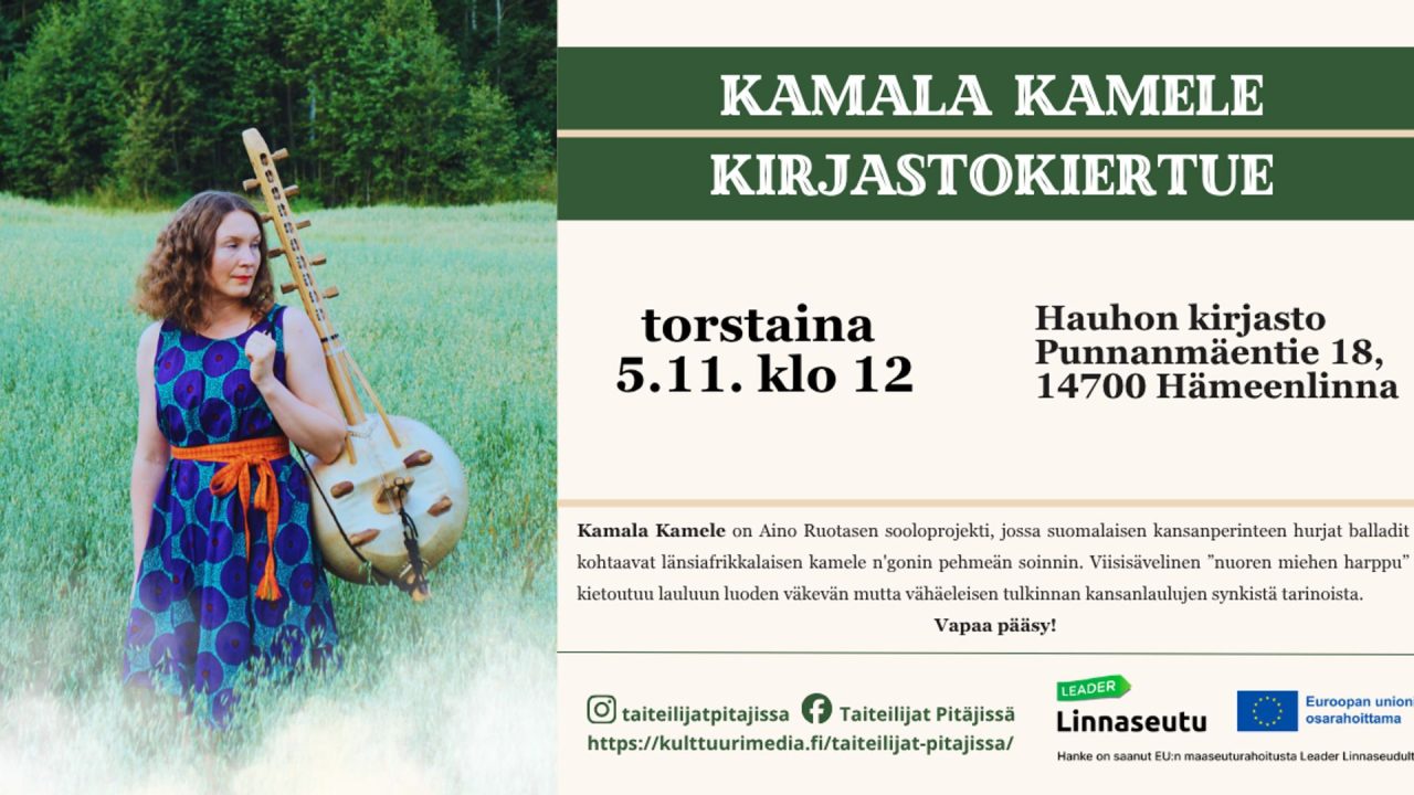 Kamala Kamele -kirjastokiertue: Hauhon kirjasto