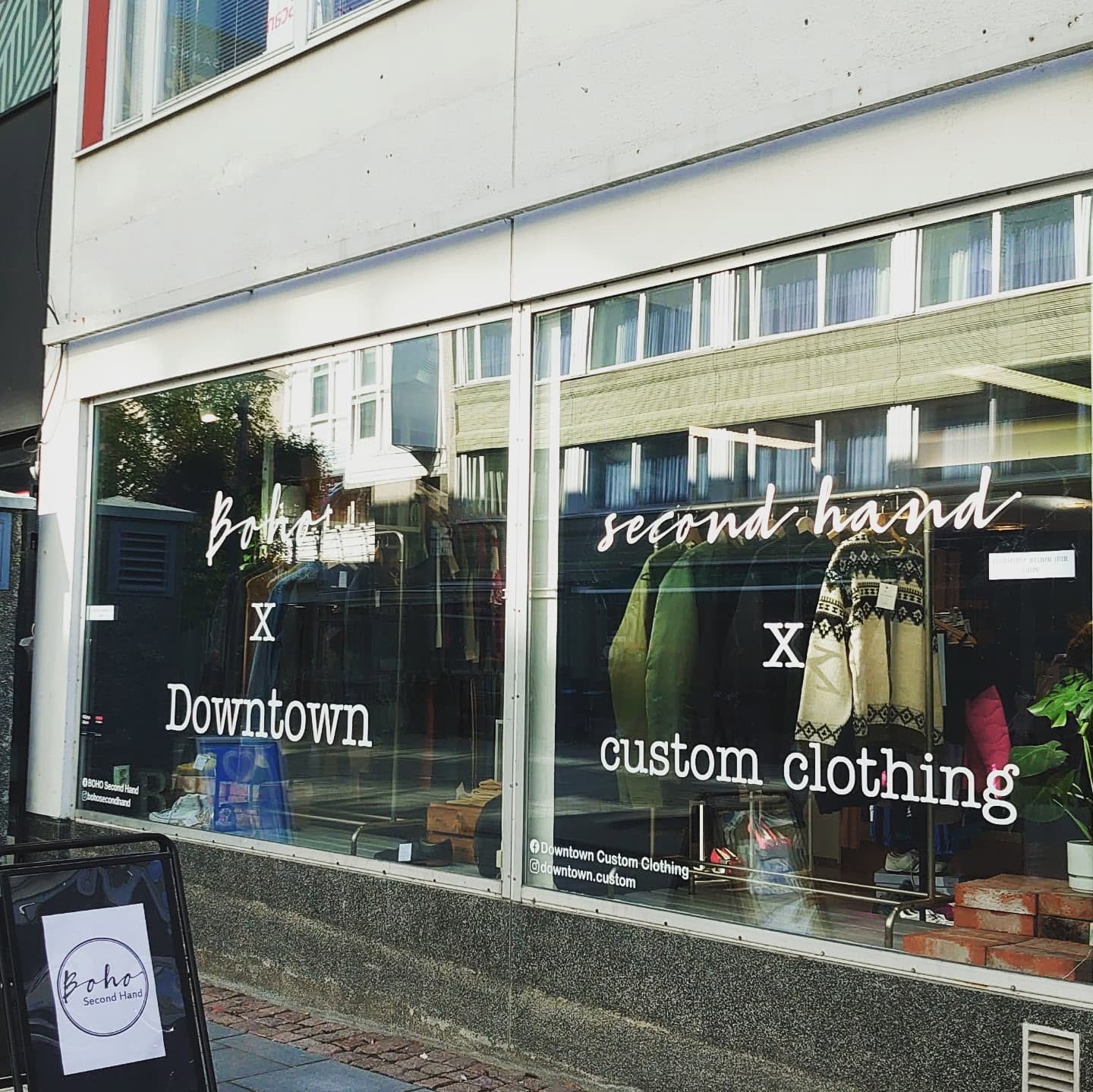 Boho Second Hand ulkoa päin kuvattuna
