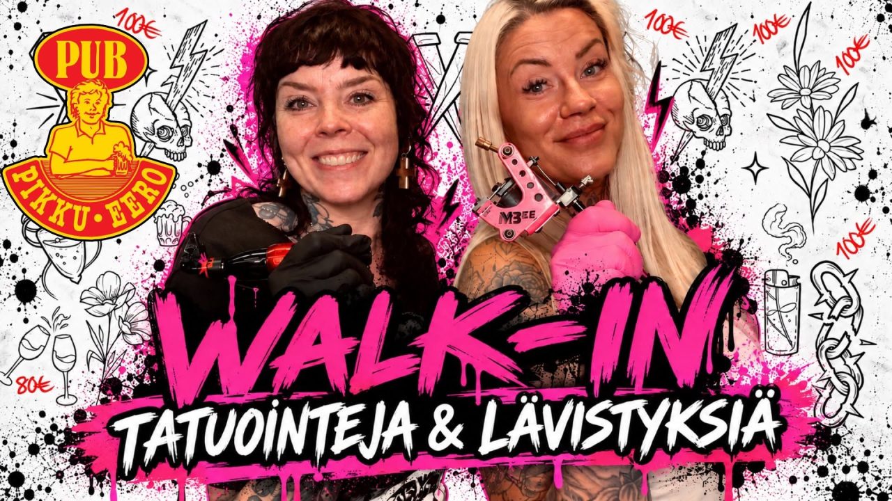 Pikku-Eero 30v: Tatuointeja & lävistyksiä - Tattoo Essi & Black Lily Tattoo